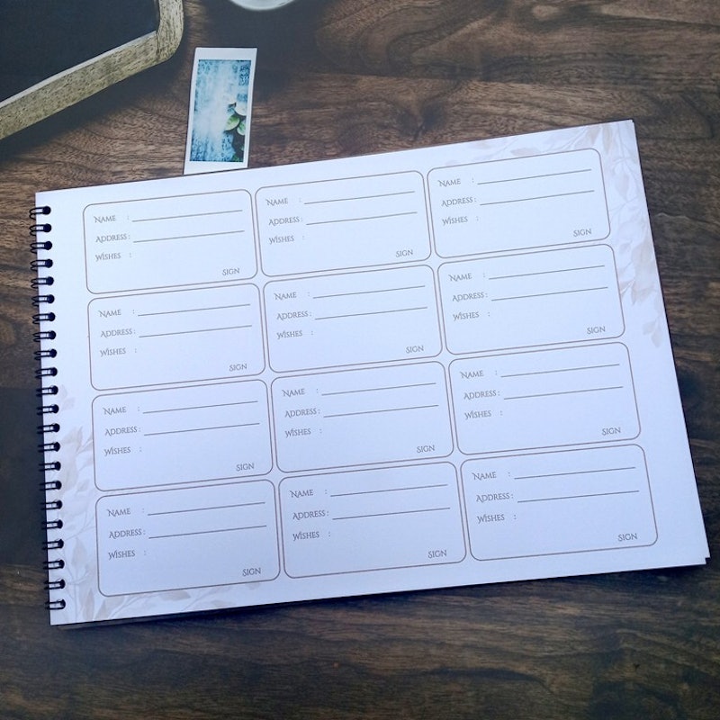 Guest Book Hard Cover 3