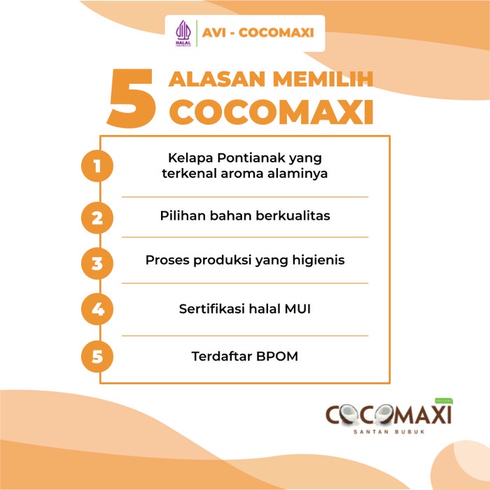 Clio Surya Cemerlang COCOMAXI Serbuk Santan Junior 