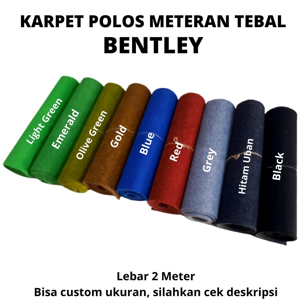 BENTLEY Karpet Bludru Bulu Tebal