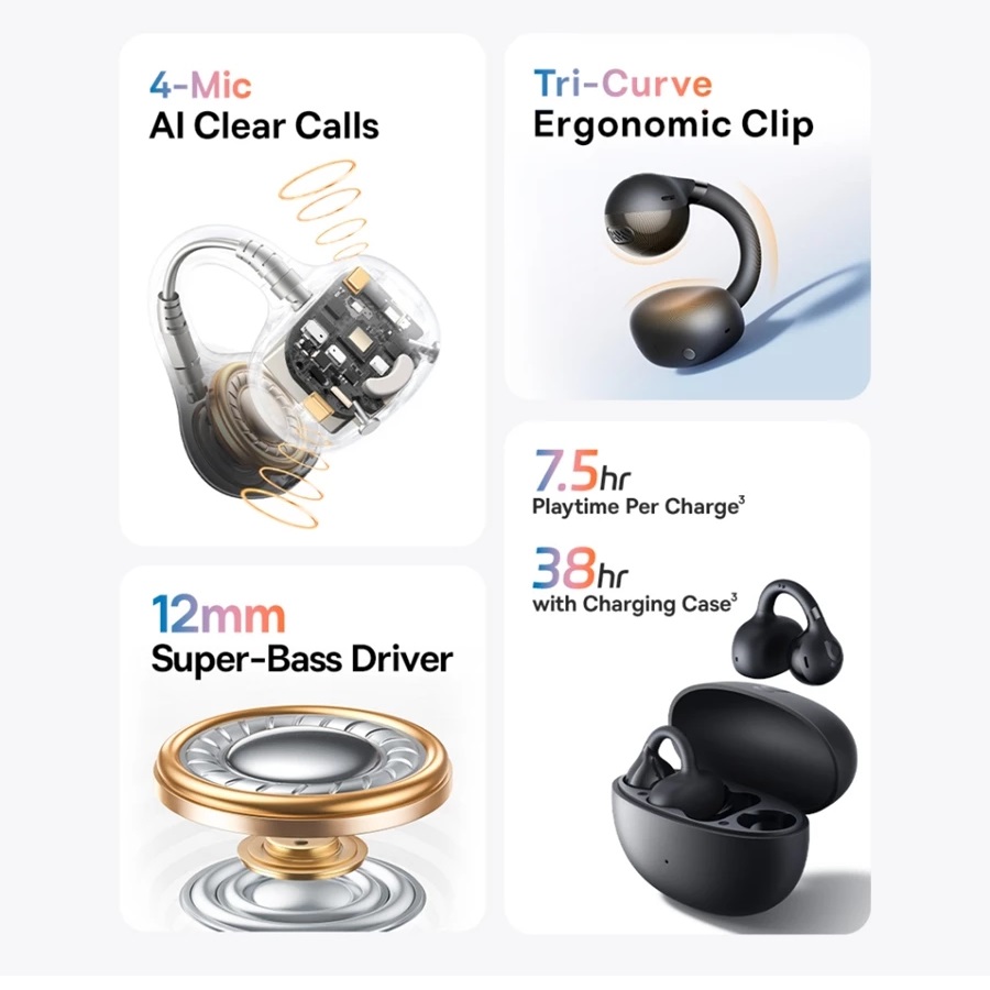 Baseus Baseus Open-Ear True Wireless Earbuds Bass BC1