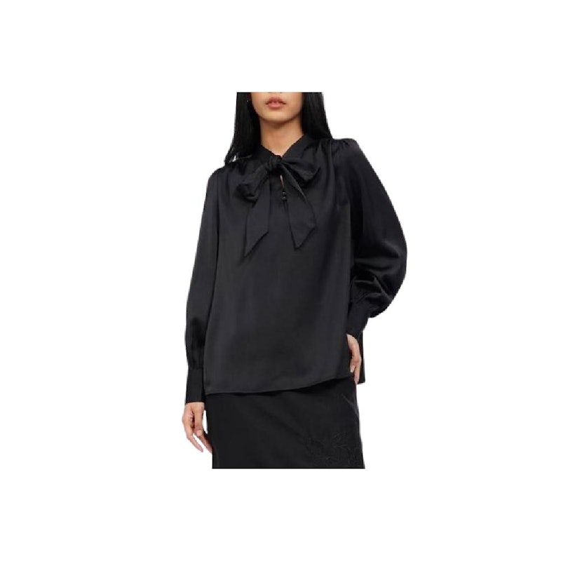 Executive Long Sleeve Blouse with Tied Neck 1