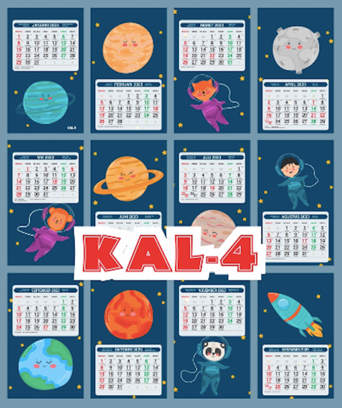 Kalender Meja Mini Aesthetic 4