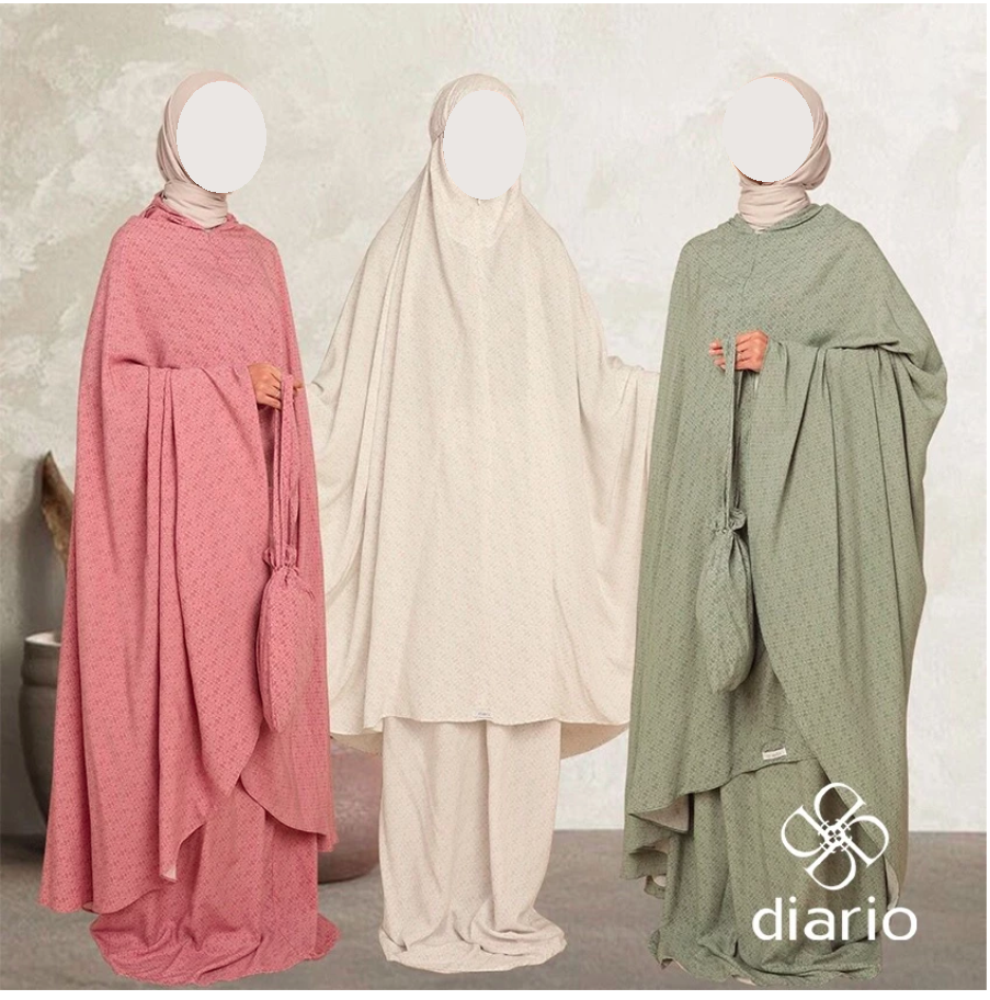  Diario Mukena Dewasa Rayon Alina 2 in 1