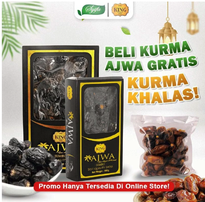 King Dates Ajwa Aliyah Al Madinah 1 kg
