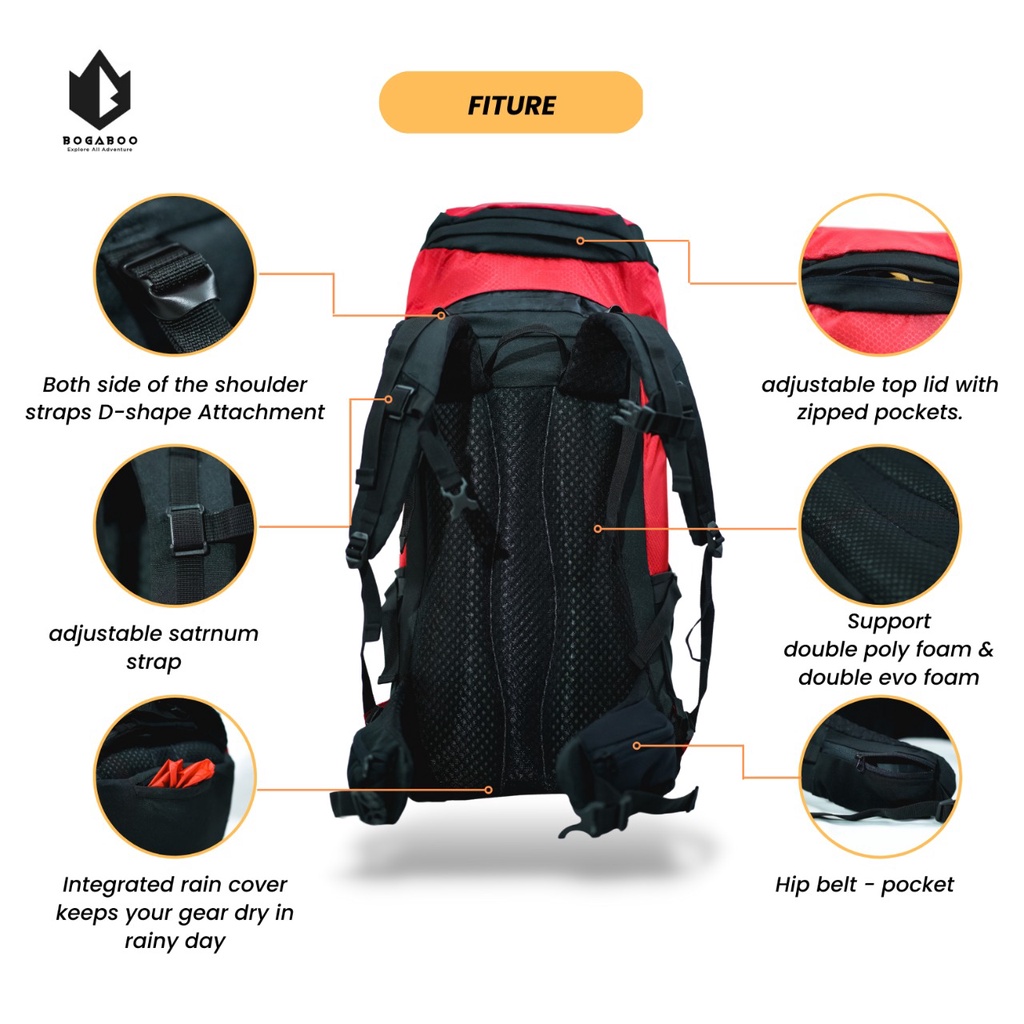 Bogaboo Adventure Bogaboo Mahven Pro 45 Liter + 10 Liter