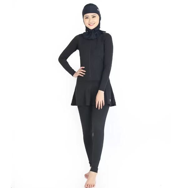 Silver Women Burkini Hijab Swimwear ｜ TRPM-C1365-E3
