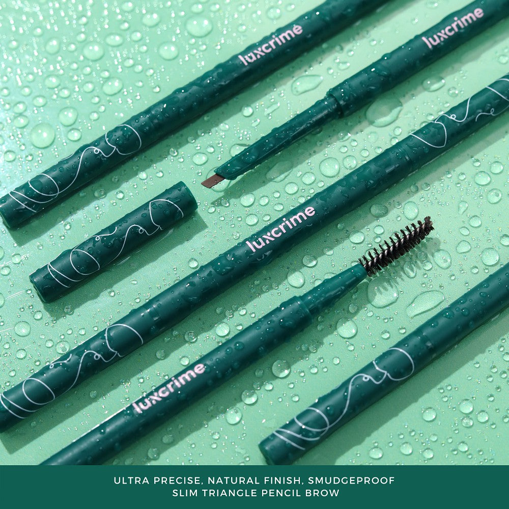 Luxury Cantika Indonesia Luxcrime Slim Triangle Precision Brow Pencil Dark Brown
