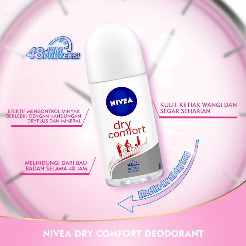 Nivea Dry Comfort Deodorant Roll On 5