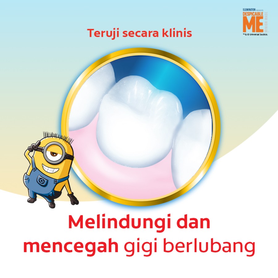 Colgate-Palmolive Indonesia Colgate Anticavity Toothpaste for Kids Minion Bubble Fruit