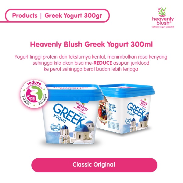 Heavenly Nutrition Indonesia Heavenly Blush Greek Yogurt Plain
