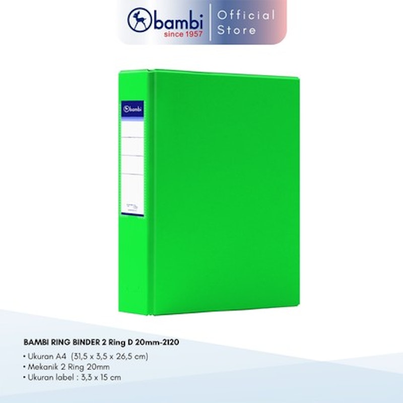 Bambi Binder A4 2 Ring Type D 5