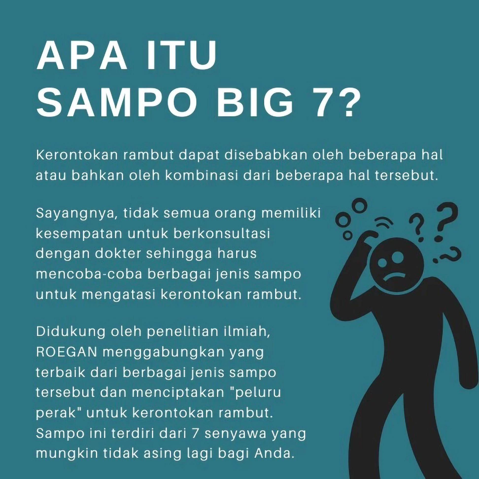 Mitra Ganteng Sejati ROEGAN Big 7 Hair Booster Biotin Shampoo