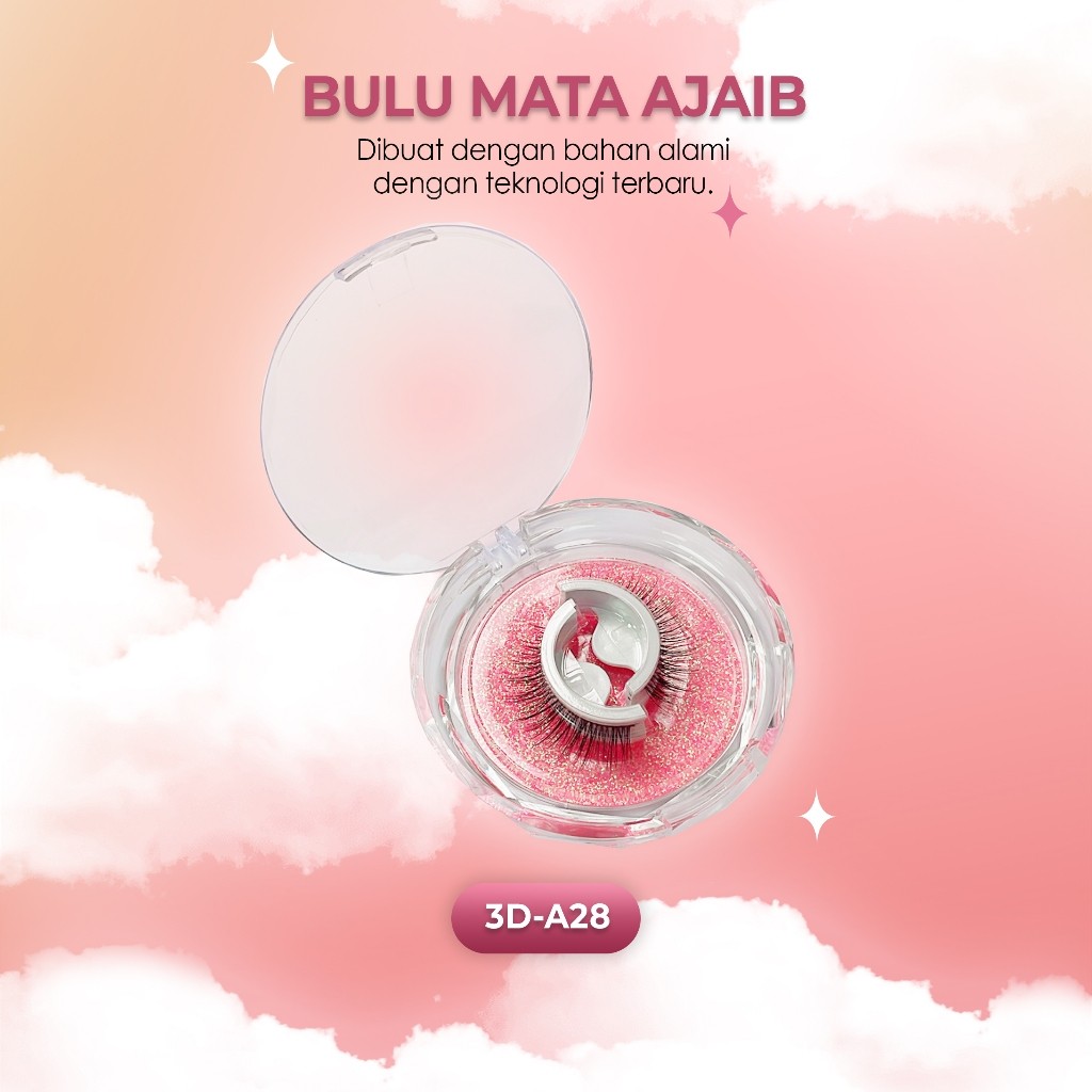 EVELEVEN EVELEVEN Bulu Mata Palsu Natural 3D-A28