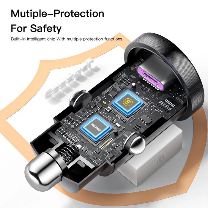 Essager Mini Car Charger 45W  3