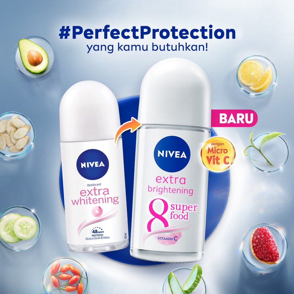 Nivea Extra Brightening 8 Superfood Deodorant Roll On