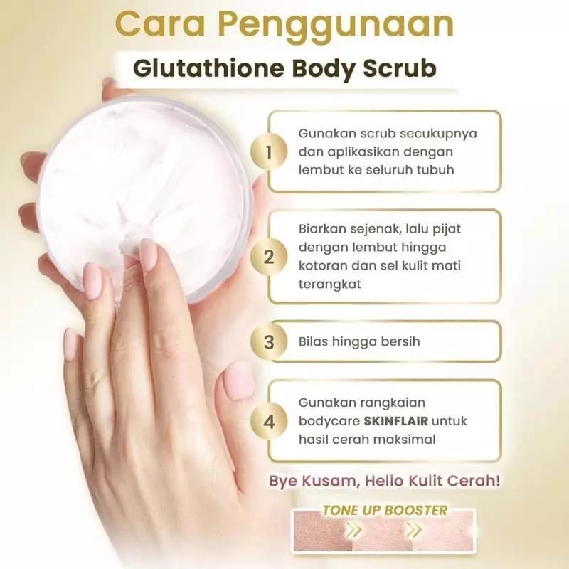 Jelita Kosmetik SKINFLAIR Glutathione Body Scrub