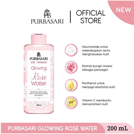 Gloria Origita Cosmetics Purbasari Glowing Rose Water
