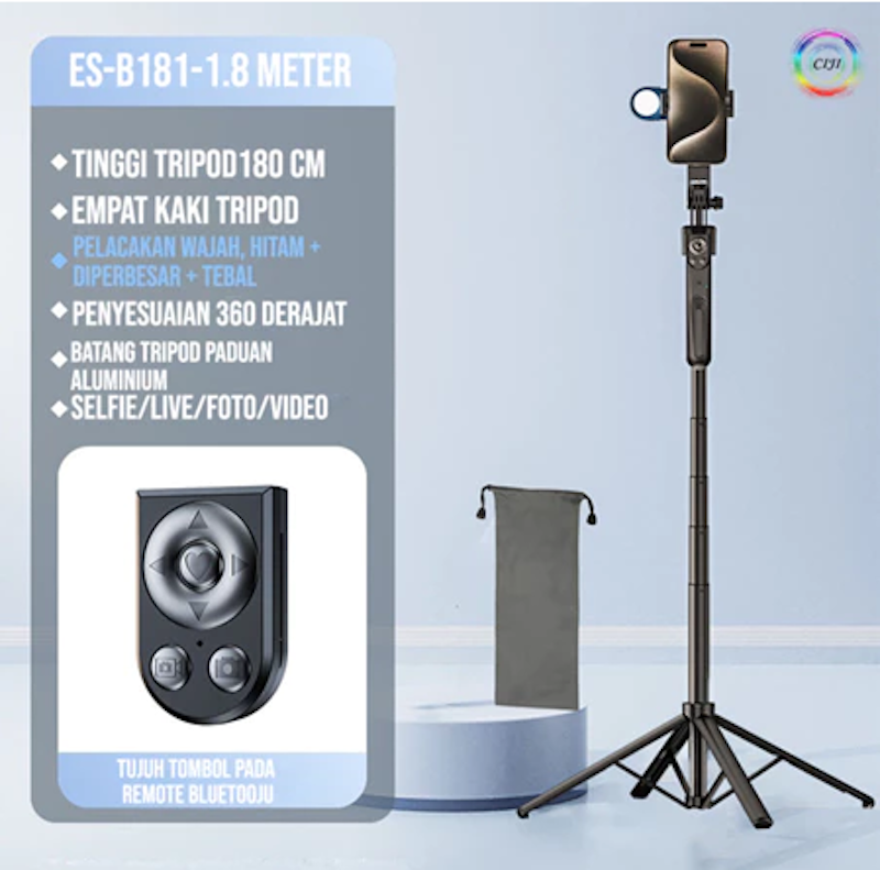 CIJI Tripod Selfie Stick 3