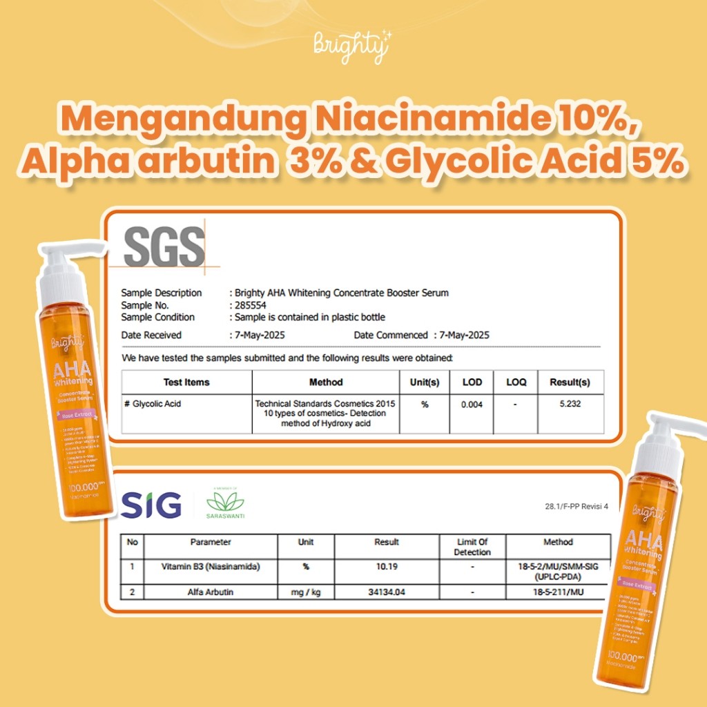 Cedefindo Brighty AHA Whitening Concentrate Booster Serum