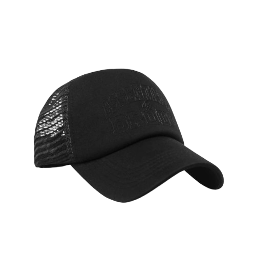 BRODO Bigger Trucker Hat All Black