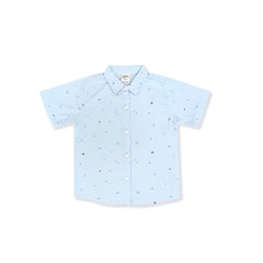 LIBBY Kemeja Anak Laki-Laki Motif Wooven Theo Shirt