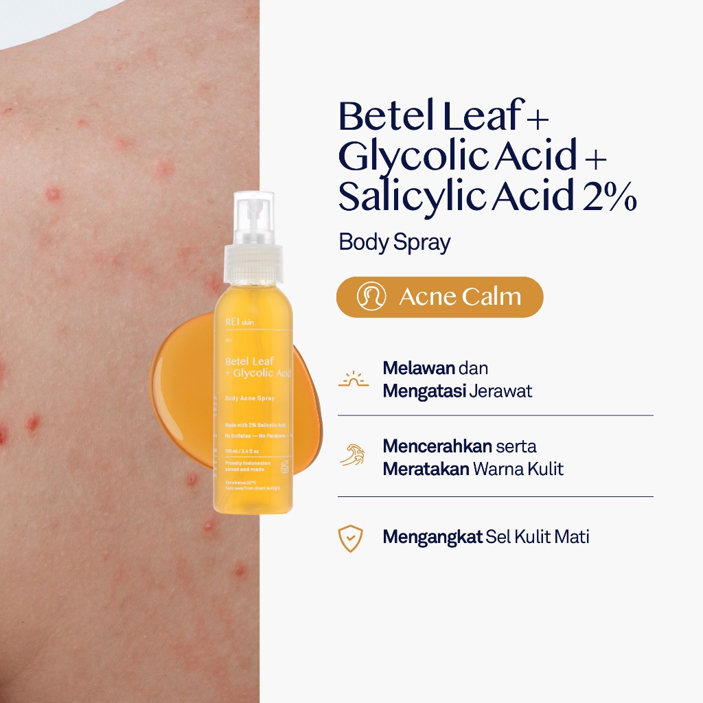  REI Skin Betel Leaf + Glycolic Acid Body Acne Spray