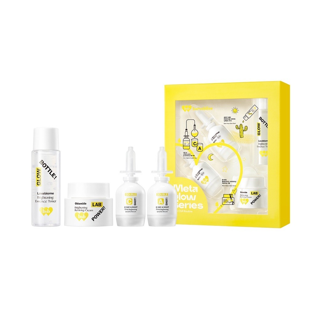 HEBE Beauty Style Barenbliss Metaglow Glow Guide! Brightening Skincare Travel Kit
