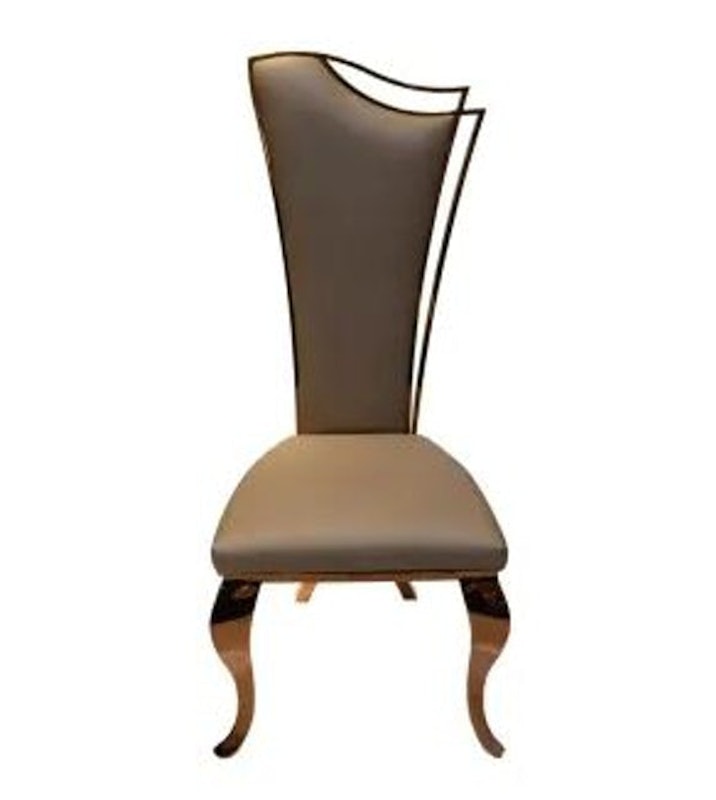 FELOVE DINING CHAIR ROSE GLD 50X60X119 2