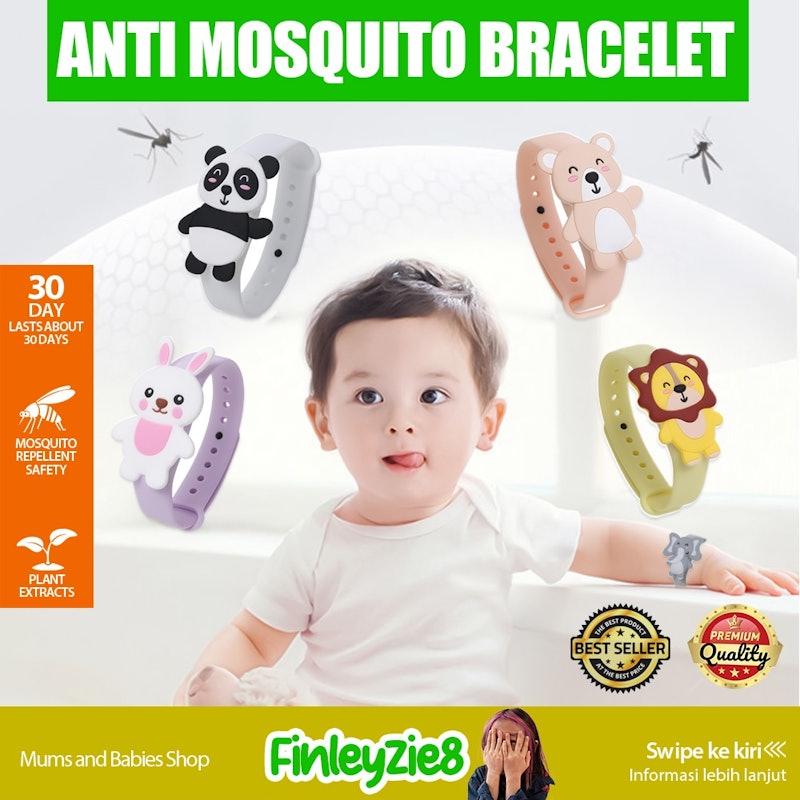 Gelang Anak Anti Nyamuk Cartoon Animal 2