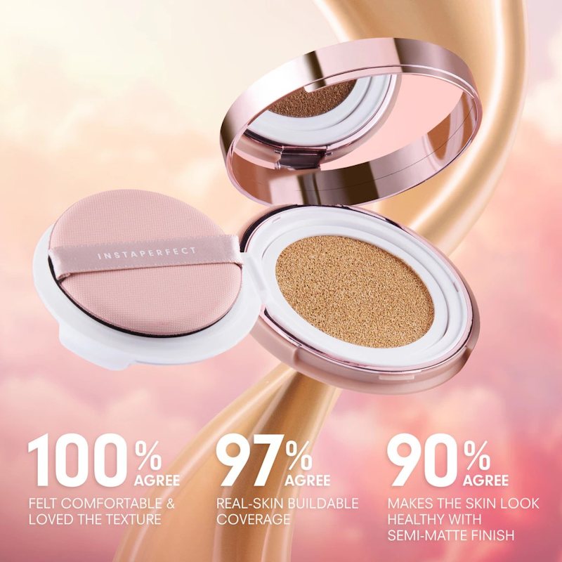 Instaperfect Skincover Air Cushion (W34 Warm Beige) 4