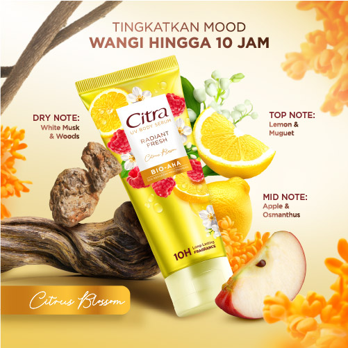 Unilever Indonesia Citra UV Body Serum Radiant Fresh Bio-AHA