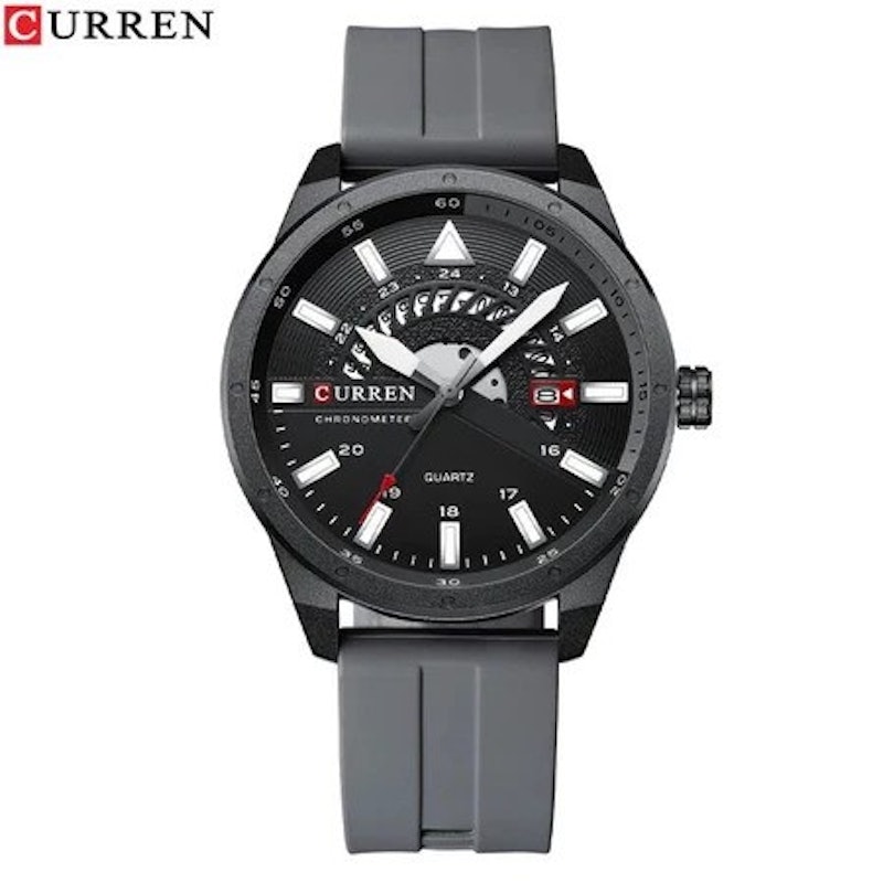 Curren Original Brand Rubber Straps Wrist Watch for Men 3