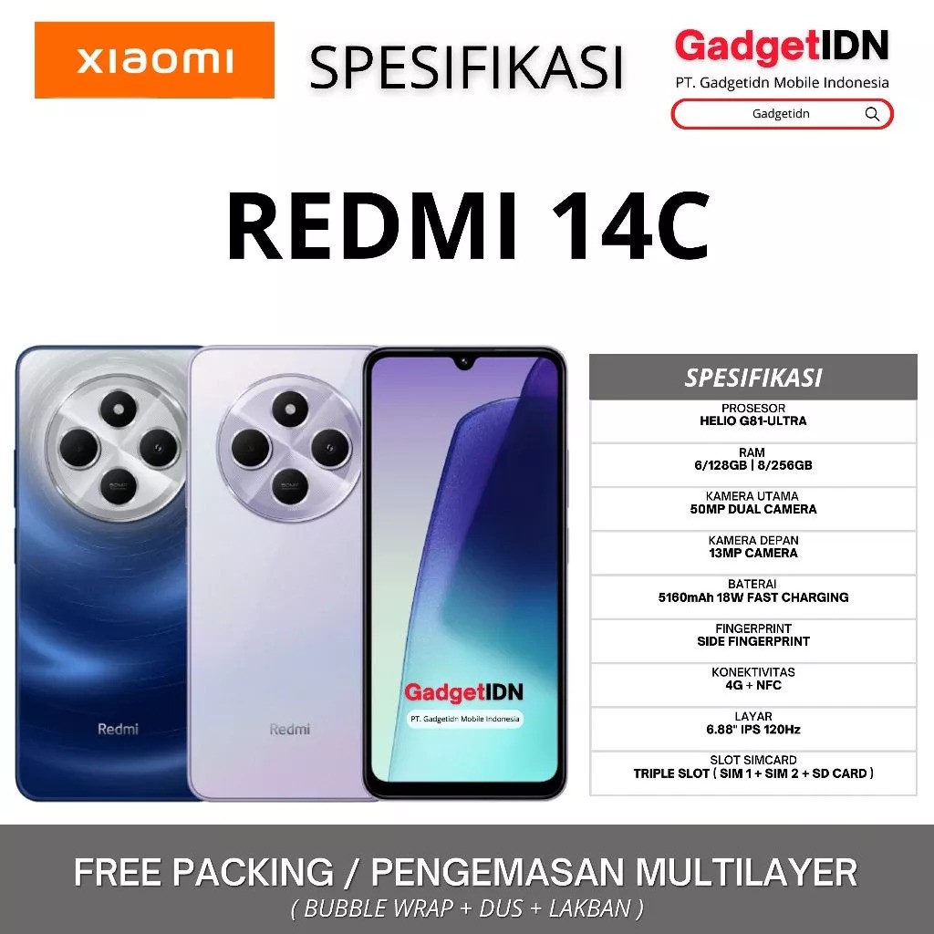 Xiaomi Communication Technology Redmi 14C NFC 6/128 GB