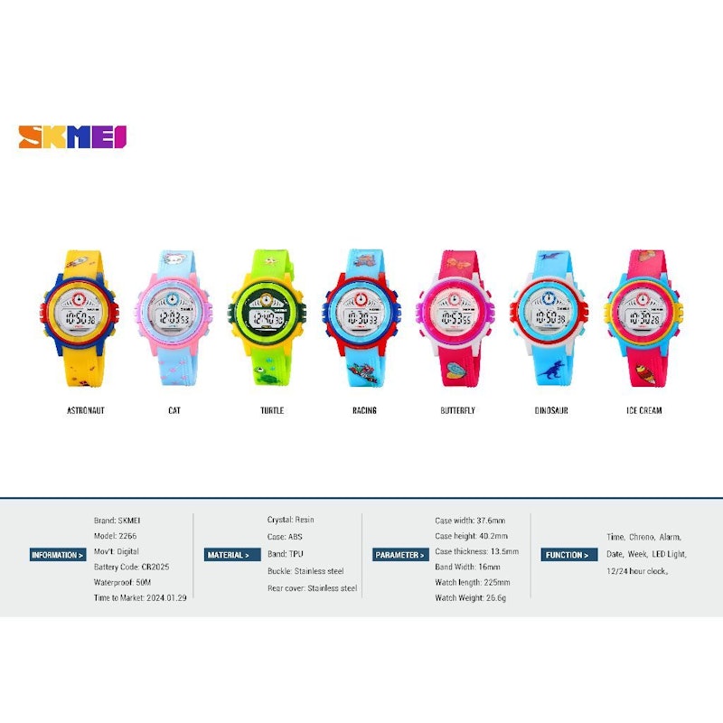 SKMEI Jam Tangan Anak Digital Sport Anti Air MGOS 5