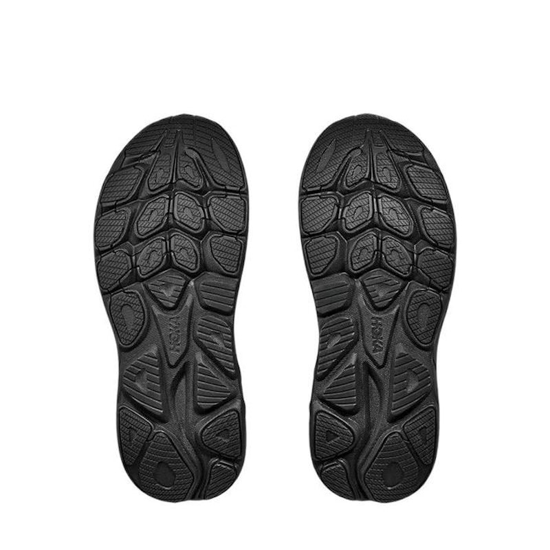 Hoka Clifton 10 Wide Men's Running Shoes Black 4