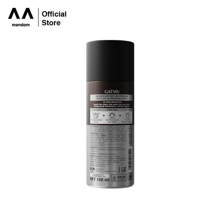 Mandom Indonesia Gatsby Deodorant Nature Perfume Body Spray Premium Tonka