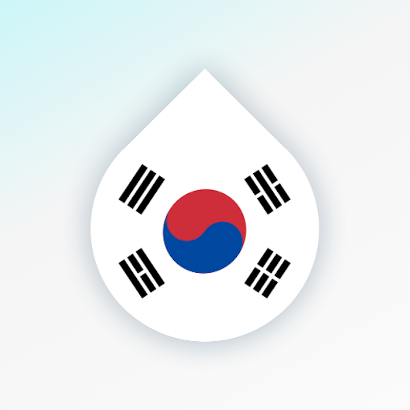 Learn Korean language & hangul alphabet with Drops 1