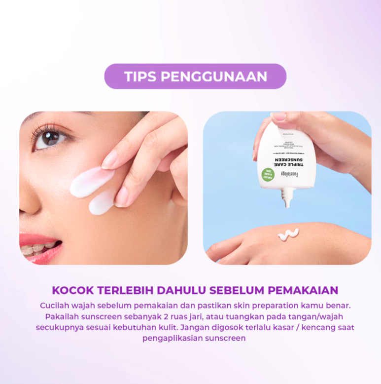 Facetology Innovation Technology Facetology Triple Care Sunscreen for Acne & Oily Skin SPF 40 PA+++