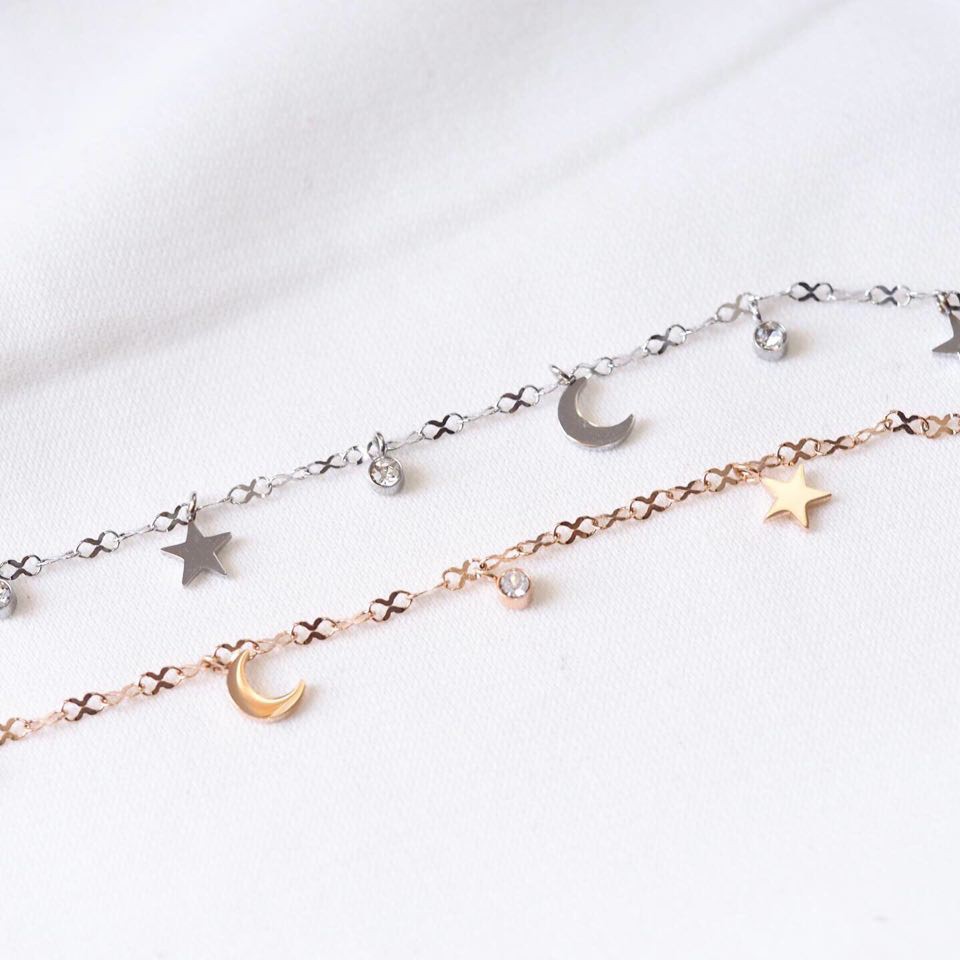 Panlandwoo Gelang Kaki Titanium Wanita Venus Adjustable