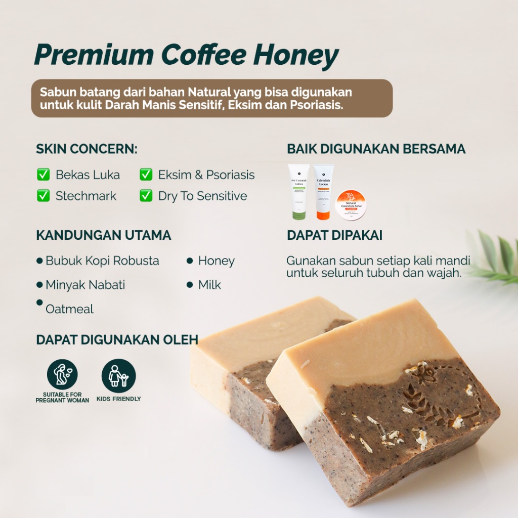 Bionatura Berkat Abadi BioTalk Premium Coffee Honey Barsoap