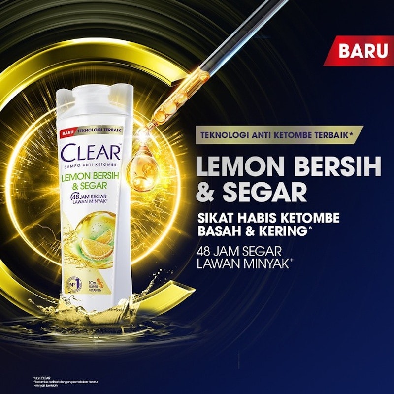 Sampo CLEAR Lemon Bersih & Segar 2