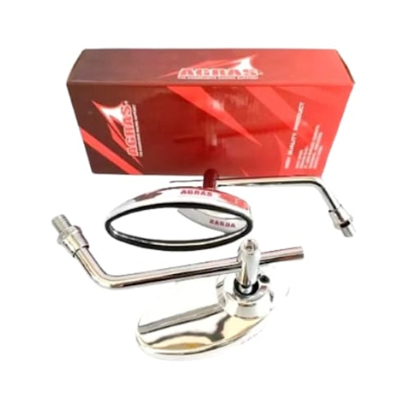 AGRAS Spion Oval Model Daytona Tangkai Besi 1