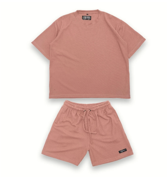 Jane Frey Clothing Jane Frey Clothing Oversized Set Waffle 8174 