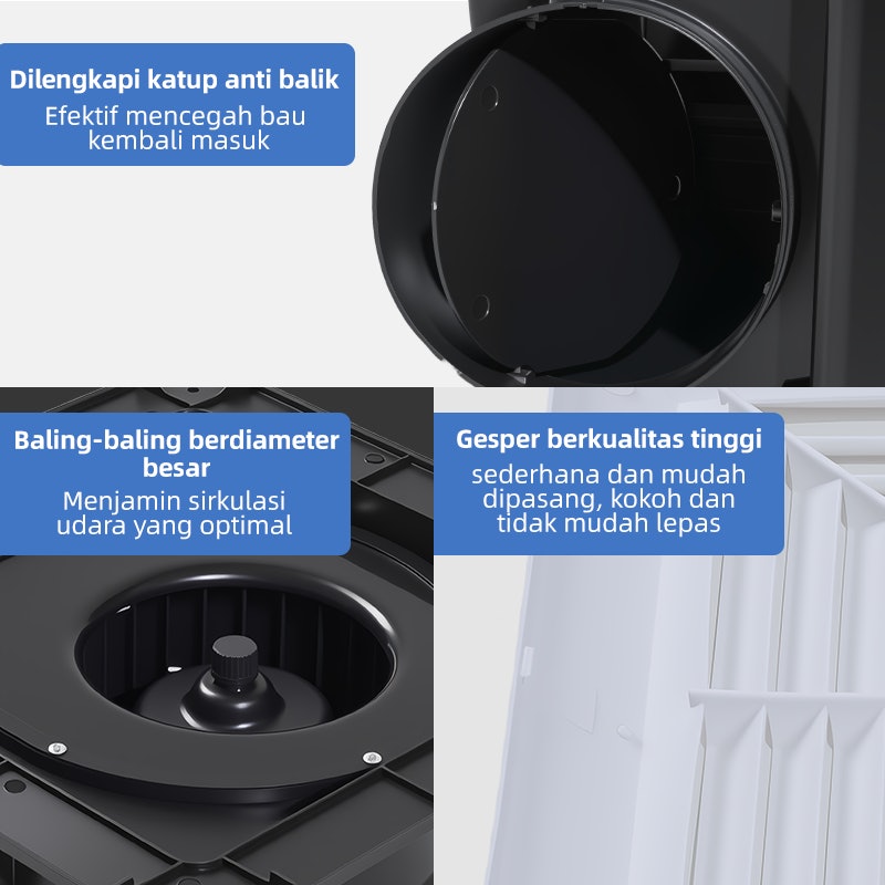UPHOME Exhaust Fan 12 Inch 5
