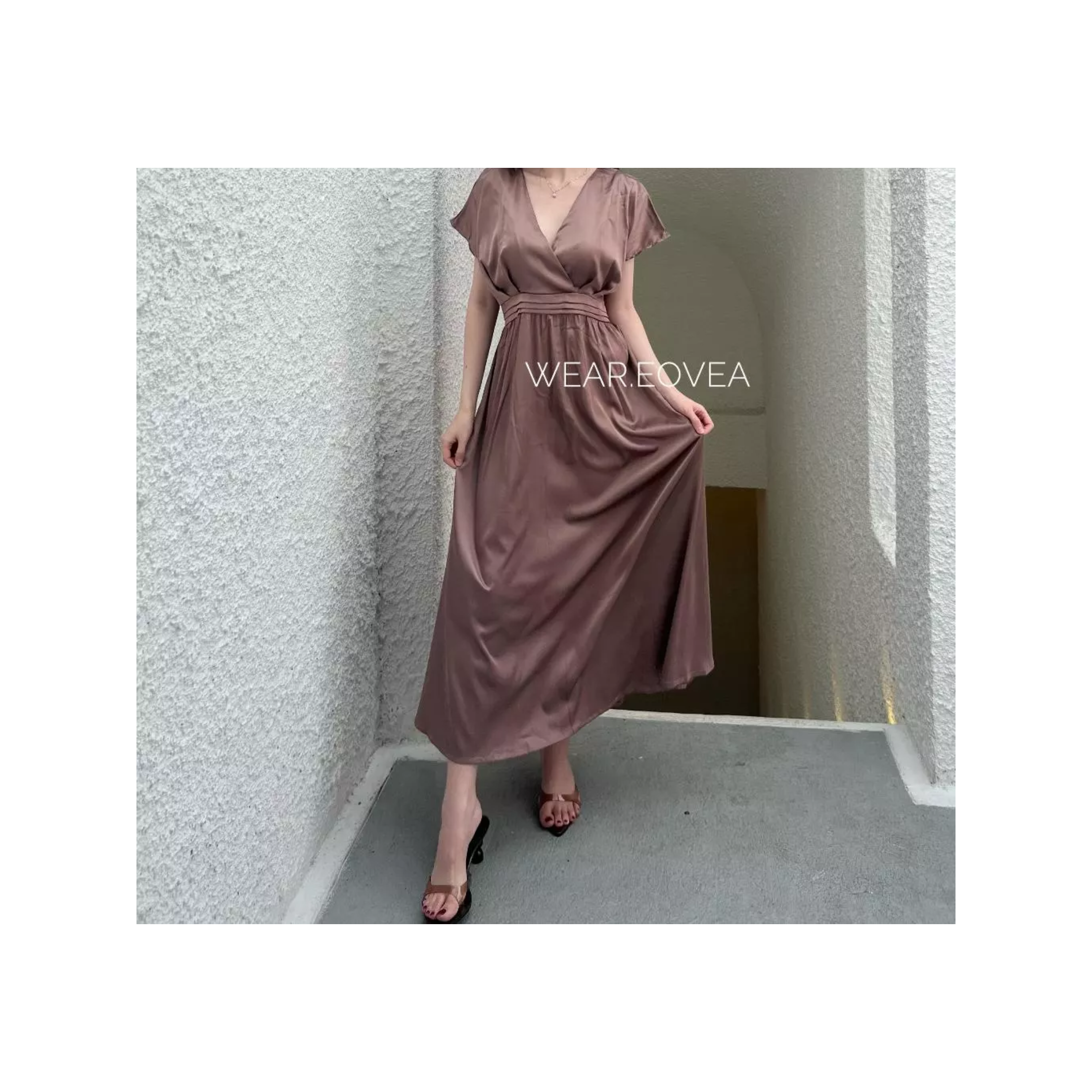 EOVEA Kyo Dress Silk Casual