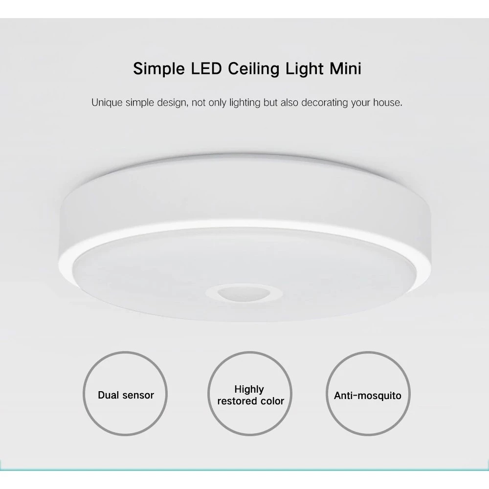Qingdao Yeelink Information Technology Yeelight Auto Sensor Detection LED Ceiling Light YLXD09YL