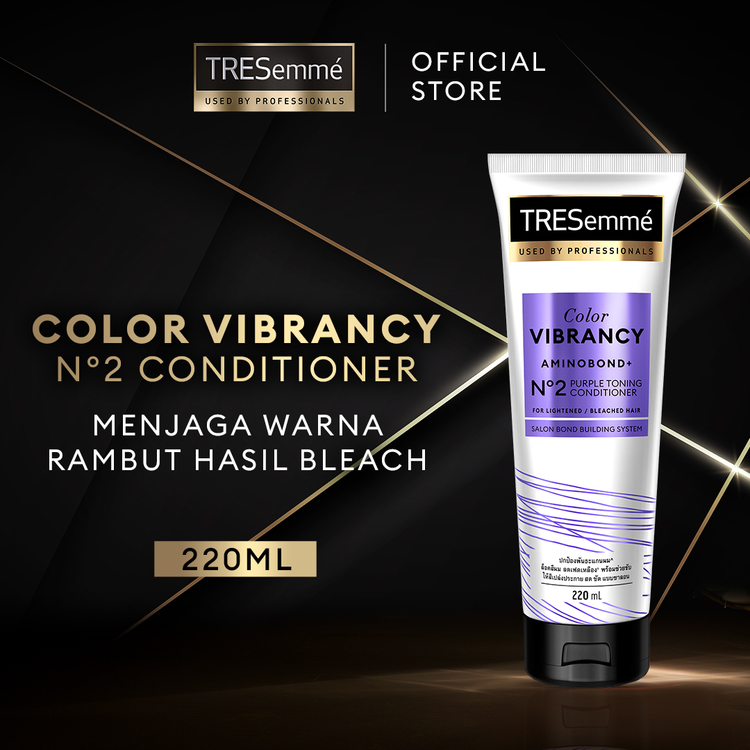 Unilever Indonesia TRESemmé Color Vibrancy Aminobond+ N°2 Purple Toning Conditioner 