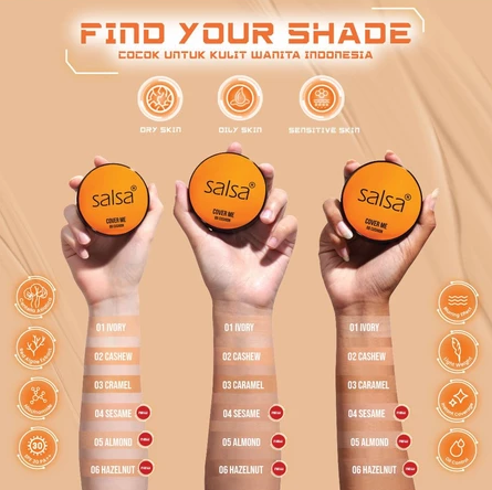 Alfa Viktori Familia SALSA Cover Me BB Cushion 05 Almond