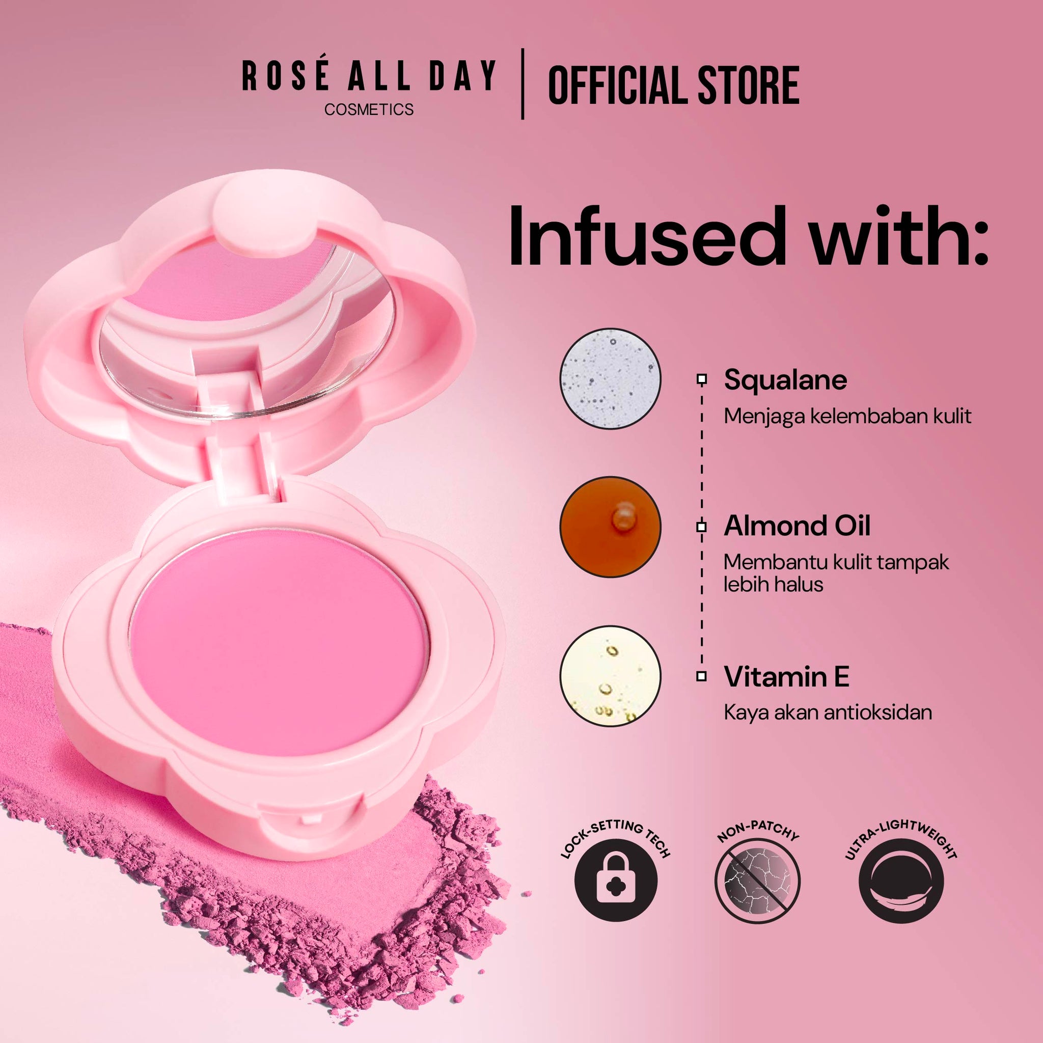 Rosé All Day  Cheeky Veil Powder Blush