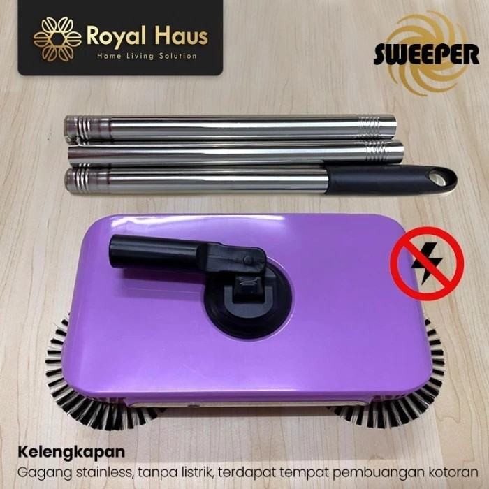  Royal Haus Sweeper Easy Broom Sapu Otomatis